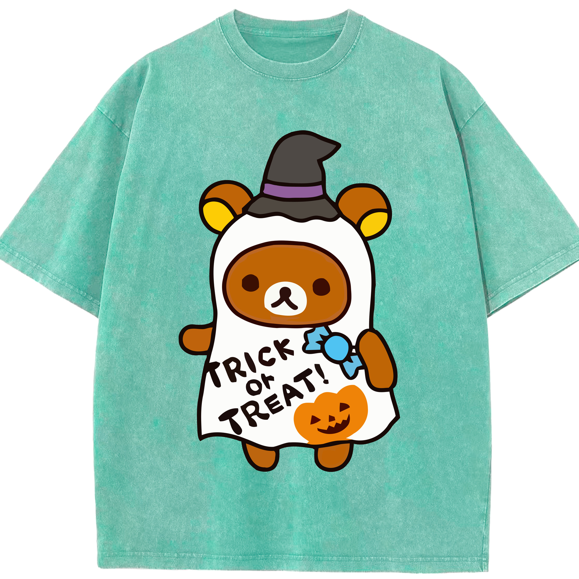 （画像用） リラックマ リラックマ キイロイトリ Rilakkuma Korilakkuma Kiiroitori 綿100% ヴィンテージ風 半袖Tシャツ（フロントプリント）